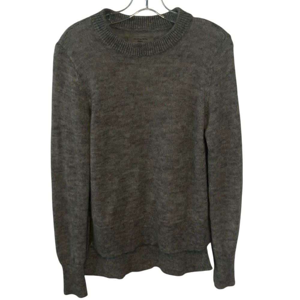 All Saints Gray Crew Neck Sweater